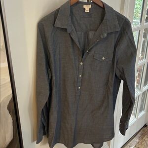 J. Crew Men's Blue Button Down Shirt
